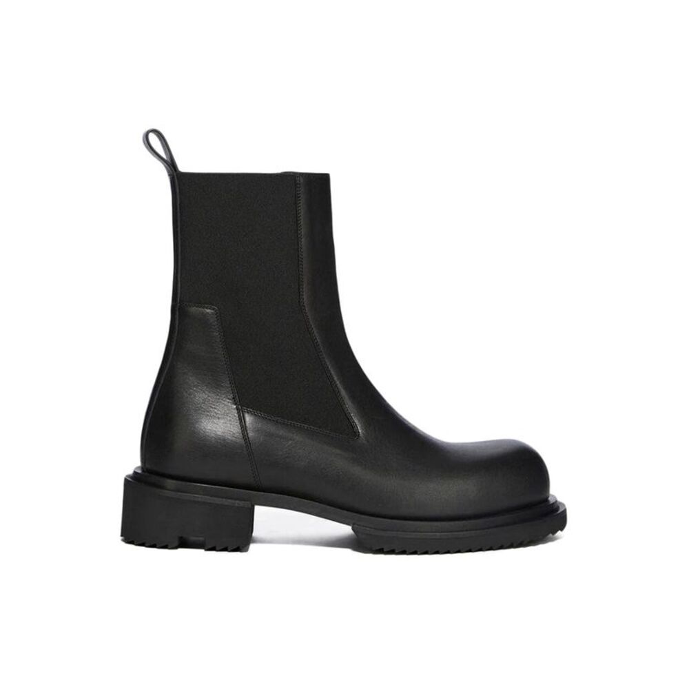 Rick Owens Women Bogun Black Leather Boots